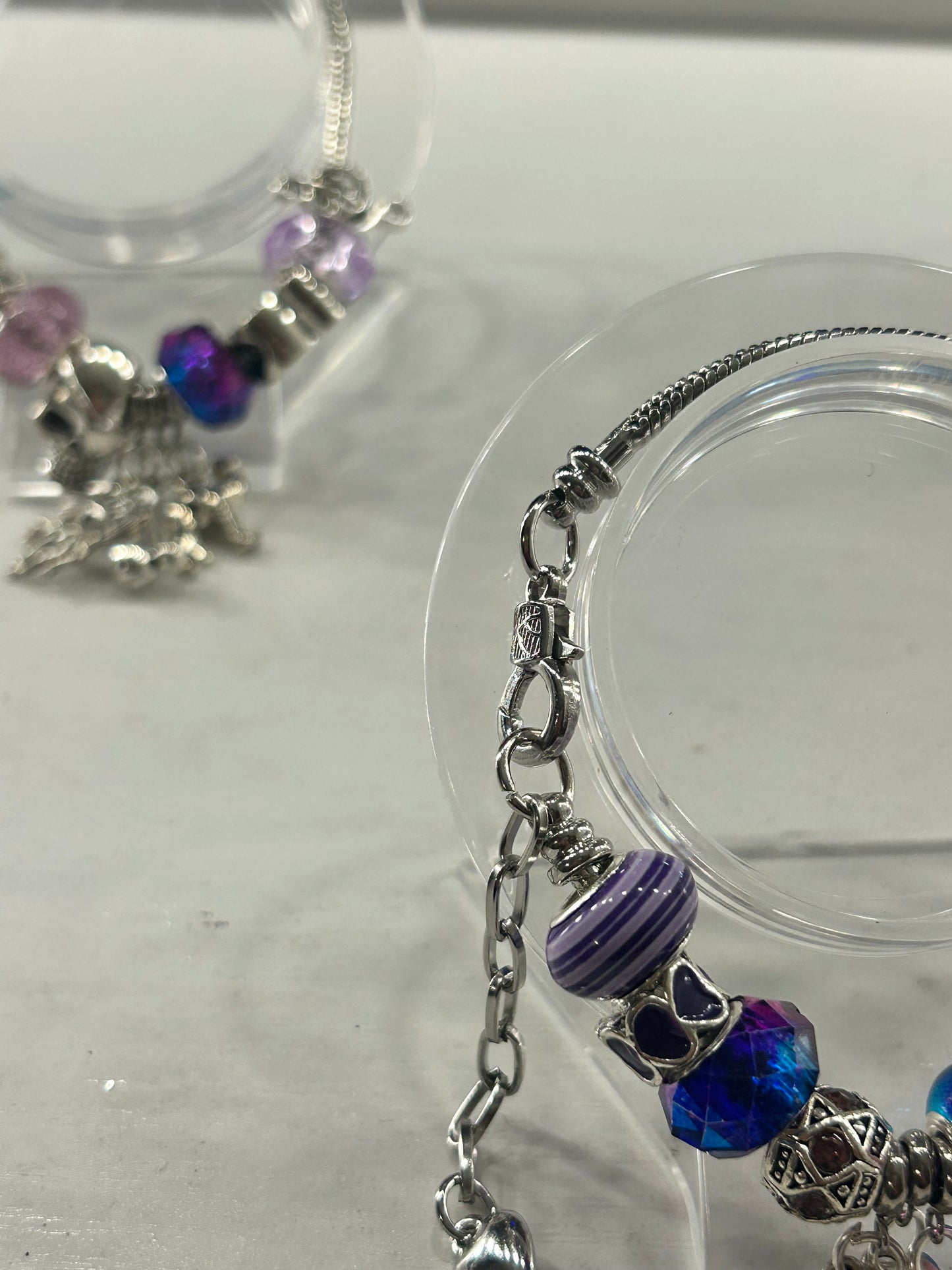 Purple Charm Bracelet
