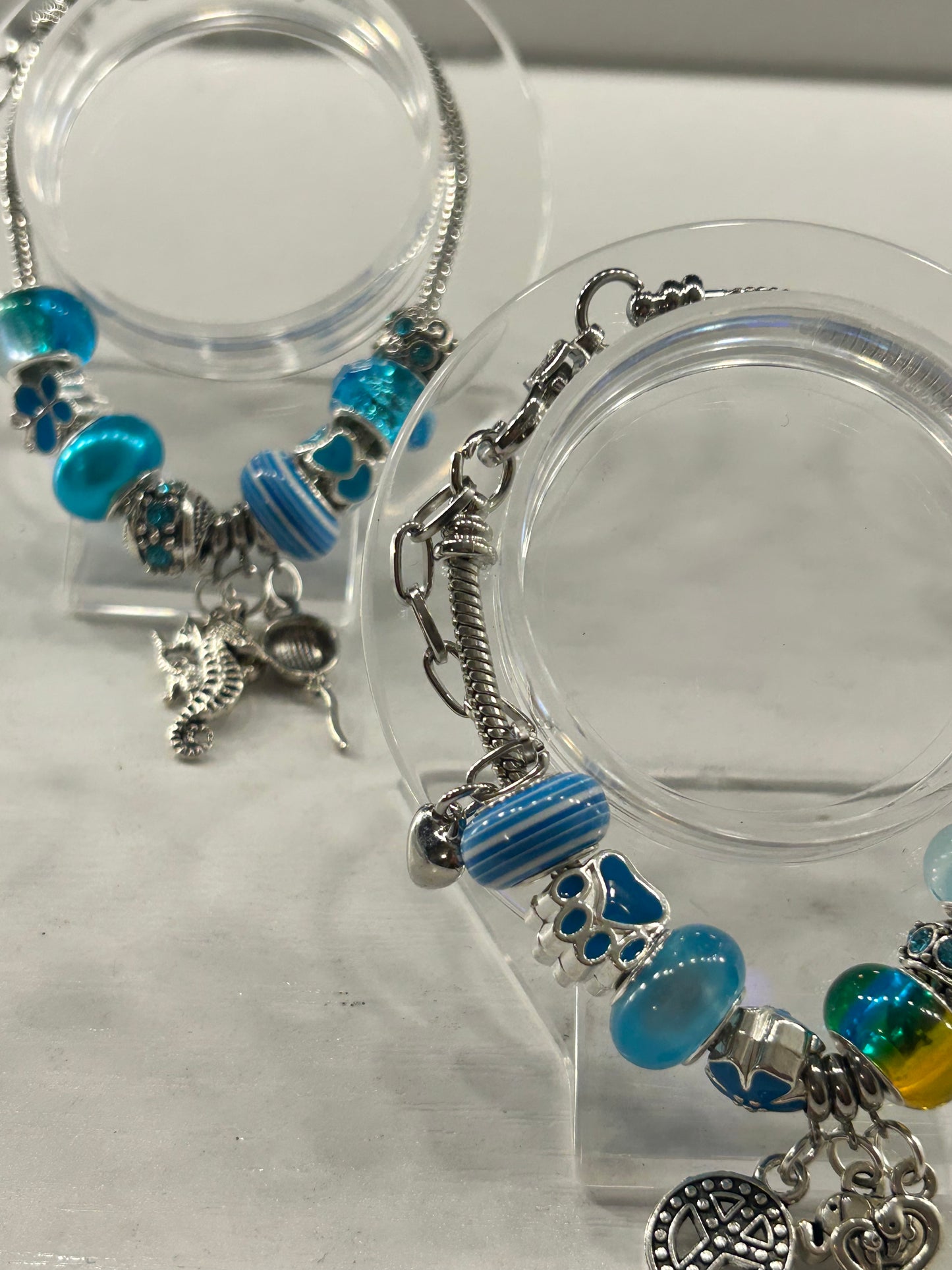 Lake Blue Charm Bracelet
