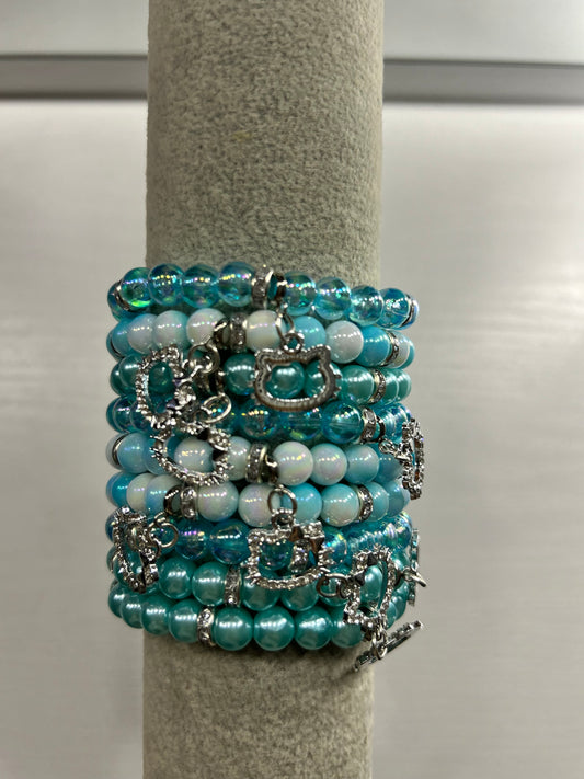 Blue Hello Kitty Bracelet Bundle Of 2