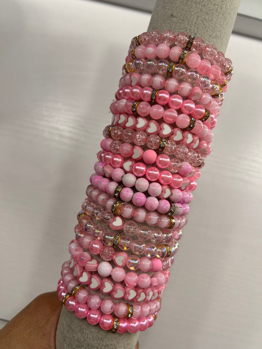 Randomized Pink+Gold Bracelet Bundle Of 3