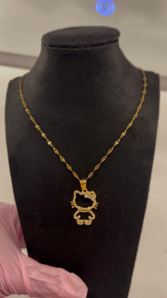 Hello Kitty Necklace & Earring Set