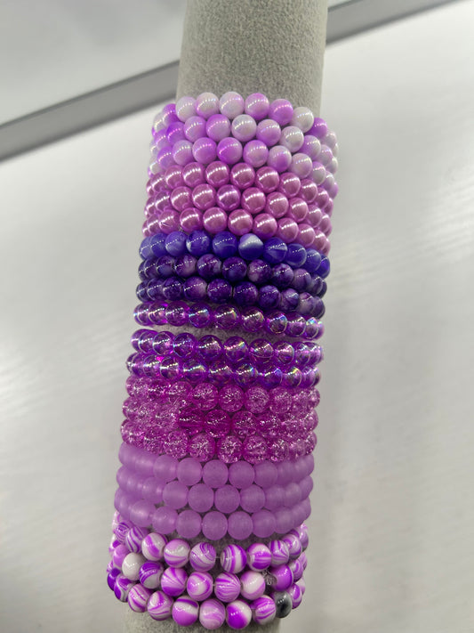 Randomized Purple Bracelet Bundle Of 3